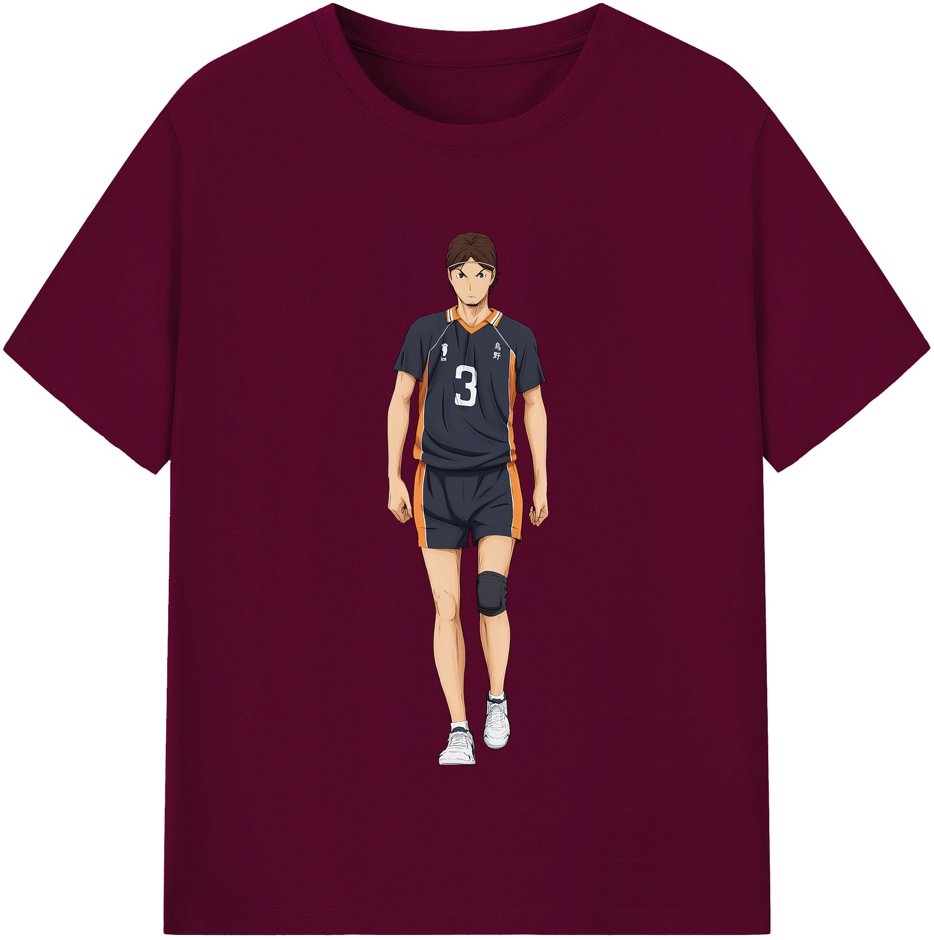 （画像用） ハイキュー!! Haikyu!! レディースカジュアルプリントTシャツ（綿100％）